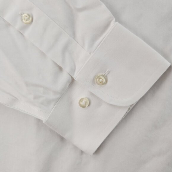 Brooks Brothers Cotton Regent Non-Iron White 17.5 4/5 Pocket Shirt Button Up - Picture 3 of 16